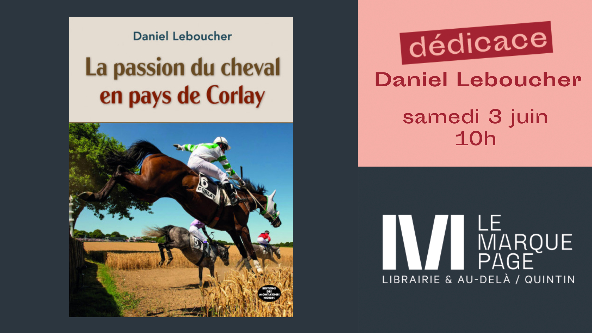 Dédicace « La passion du cheval en pays de Corlay » – Daniel Leboucher