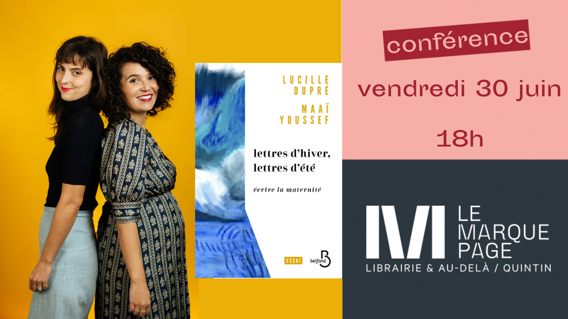 Conférence – Lecture « Lettres d’hiver, lettres d’été » Ecrire la Maternité